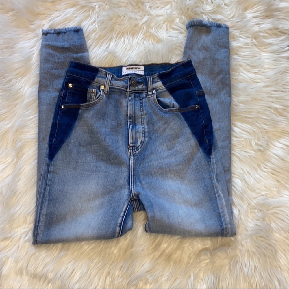 One X One Teaspoon High Rise Skinny Jeans.